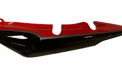 CACHA LATERAL IZQUIERDO MOTOMEL CG TITAN 150 S2 NEW ROJO BAJO ASIENTO