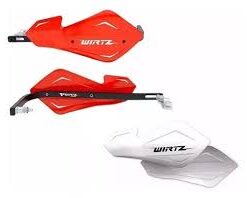 CUBRE MANOS SHOCK METAL ROJO / BLANCO WIRTZ