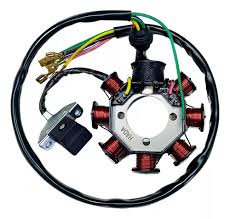 ESTATOR ZANELLA RX 150 (8 CAMPOS) MOD VIEJO OKINOI (UNA BOBINA CERRADA)