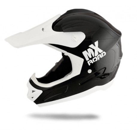 CASCO HALCON MX ROAD CROSS NEGRO/BLANCO 56MM