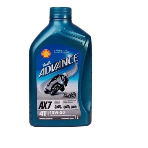 ACEITE SHELL ADVANCE AX7 15W50 1L SEMI SINTETICO