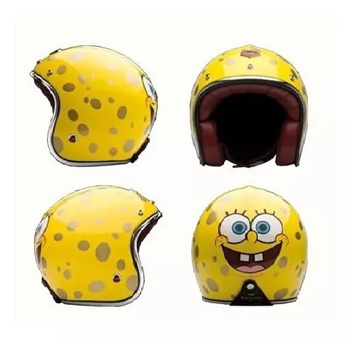 CASCO ABIERTO HAWK 721 BOB ESPONJA AMARILLO TALLE S 56