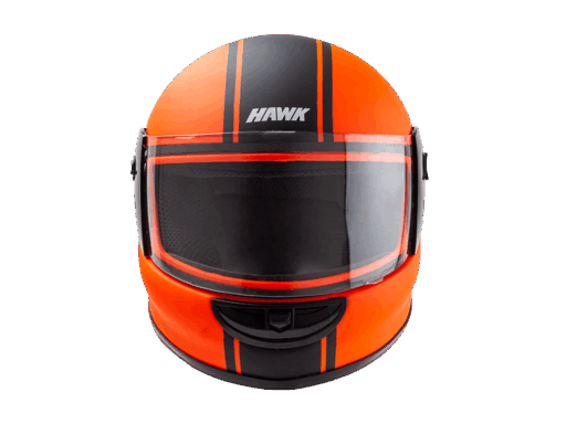 CASCO JUNIOR HAWK RS NARANJA FLUO MATE S 56