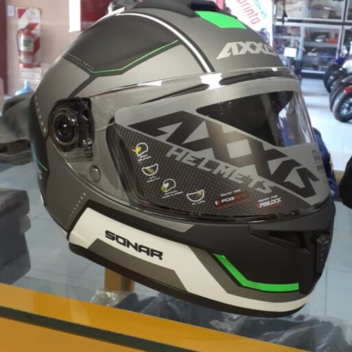 CASCO AXXIS DRAKEN S SONAR B16 VERDE FLUOR MATE "M" 58