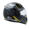 CASCO INTEGRAL HAWK ZX3 WARRIOR NEGRO/ FLUO L (HAWK)