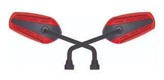 ESPEJO GTX ROJO ADAP. HONDA (PAR)