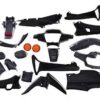 KIT PLASTICO COMPLETO HONDA WAVE MODELO NUEVO NEGRO 13 PIEZAS
