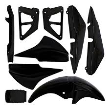 KIT PLASTICO HONDA CG TITAN 150 NEGRO (9 PIEZAS)
