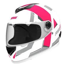 CASCO INTEGRAL HAWK RS1F BLANCO FUCSIA MATE TALLE L (HAWK)