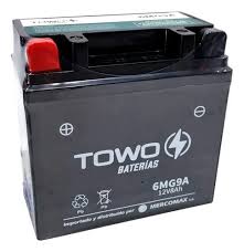 BATERIA 12N7-4A 135-75-133 TOWO GEL 12V8Ah 6MG9A (YB7-A) SZ GN 125 / BJ ROUSER 180-220 ( ANCHO 13.5 ALTO 14 CM  , FONDO 8 CM)