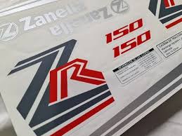 CALCOMANIA ZANELLA 100-250-ZR 150 BLANCA
