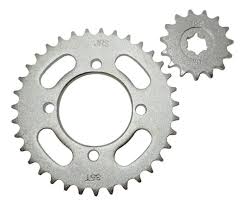 CORONA PIÑON YAMAHA NEW CRYPTON 38/14 NSU (le va a motomel s2 150) 64mm centro 58mm agujeros ((igual storm 125))