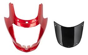 CUBRE OPTICA HONDA STORM 125 PINTADO 2 PIEZAS (OKINOI) ROJO