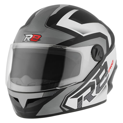 CASCO PROTORK R8 PRO GRIS-NEGRO TALLE L (60)