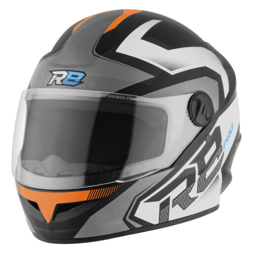 CASCO PROTORK R8 PRO NARANJA-NEGRO TALLE S (56)
