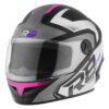 CASCO PROTORK R8 PRO NEGRO-ROSA M (58)