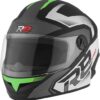 CASCO PROTORK R8 PRO NEGRO-VERDE M (58)