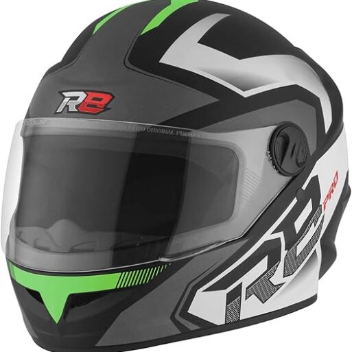CASCO PROTORK R8 PRO NEGRO-VERDE M (58)