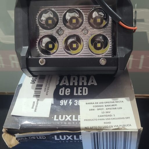 FARO TUNNING AUXILIAR RECTANGULAR X 6 LED