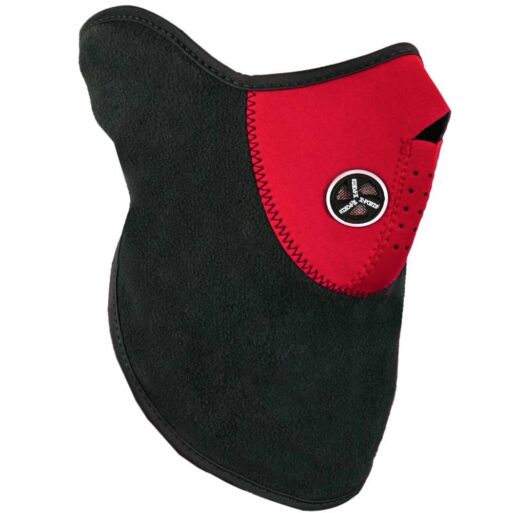 MASCARA TERMICA / PASAMONTAÑA NEOPRENE CON CUELLO POLAR ROJO NSU