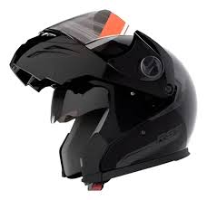CASCO REBATIBLE HAWK RS5 VECTOR NEGRO BRILLANTE TALLE M 58 LENTE INTERNO