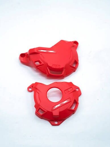CUBRE TAPA MOTOR INYECTADA TORNADO ROJA PARA BULON JGO